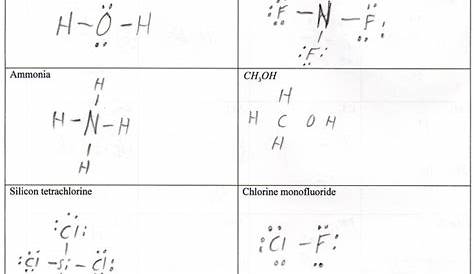 Chemistry Worksheet Lewis Dot Structures Worksheet - Gambaran