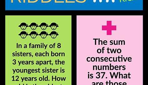 Math Riddles Brain Teasers, Brain Teasers For Teens, Maths Riddles