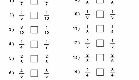 multiple fractions worksheet