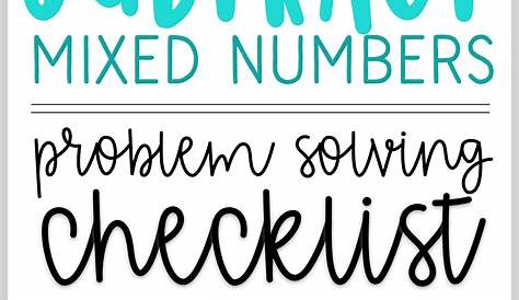 subtracting mixed numbers with regrouping worksheets