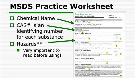 PPT - How to Read a MSDS PowerPoint Presentation - ID:5475586