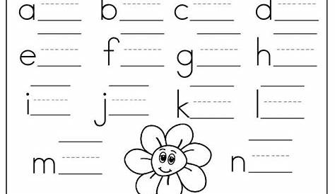 write the lowercase letters worksheet