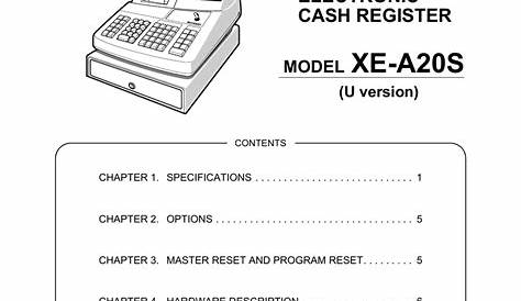Sharp XE-A20S Service manual | Manualzz