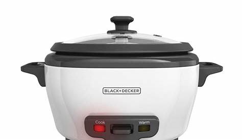 BLACK+DECKER RC506 6-Cup Rice Cooker with Steamer Basket - White