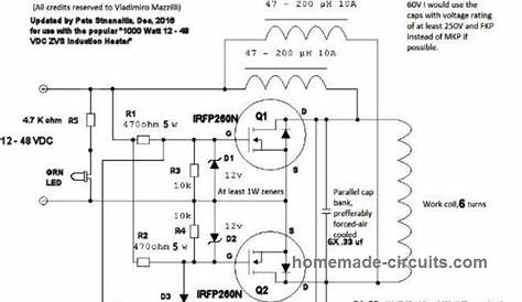 2000w induction cooker circuit diagram