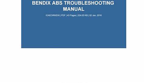 Bendix abs troubleshooting manual by monadi861 - Issuu