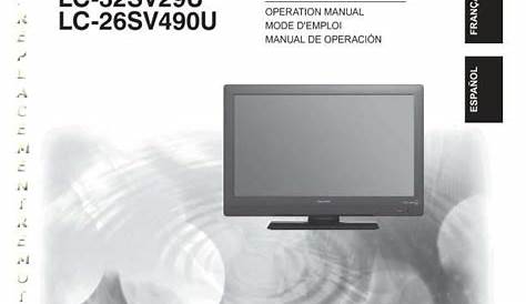 User Manual For Sharp Aquos Tv Gj221 - everlotus