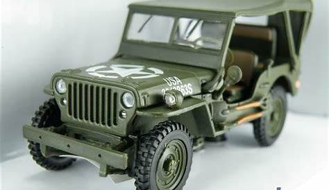 Jeep Willys 4x4 Army 1 43 Model Toy Car Die Cast Metal Military