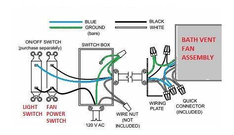 Nutone Heater Fan Light Wiring Diagram - Wiring Diagram