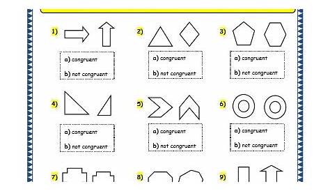 grade 2 congruent shapes worksheet