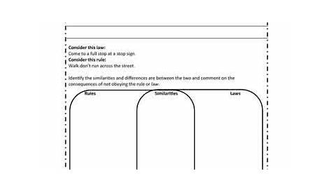 rules and laws worksheets
