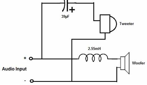 simple speaker crossover circuit diagram