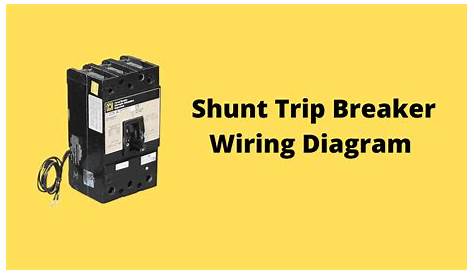 shunt trip breaker circuit diagram