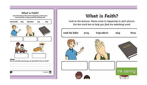 What is Faith? Activity (teacher made) - Twinkl