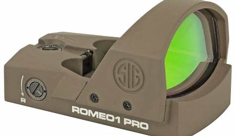 SIG SAUER ROMEO1 PRO (FDE) REFLEX RED DOT SIGHT (6 MOA) | Modern Warriors