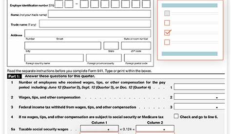 Form 941 Changes for 3rd & 4th Quarter 2020