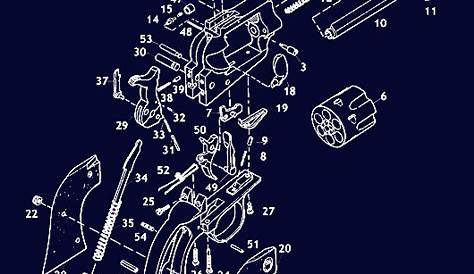 Ruger Single Action Revolver Schematic - Gun Diagrams, Gun Parts