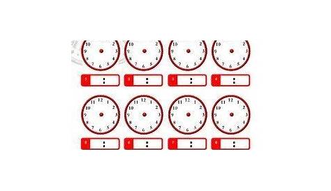 Here is a worksheet with blank analog and digital clocks that can be