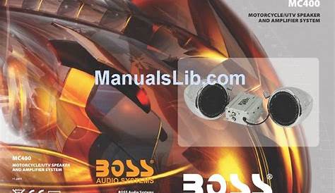 boss audio systems mc470b owner manual