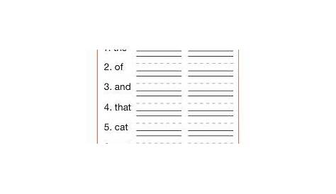 spelling worksheets grade 1