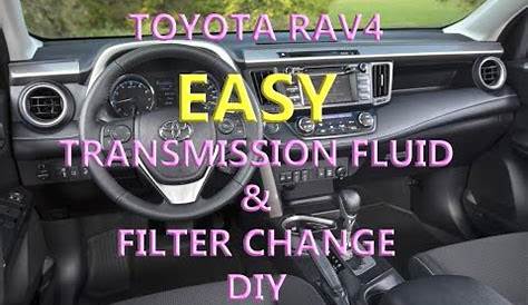 Toyota RAV4 - transmission fluid and filter change - 4th Gen - YouTube