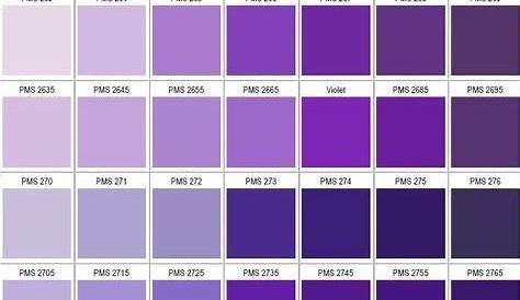 Pantone Colour Chart | Pantone color chart, Purple color palettes, Pms color chart