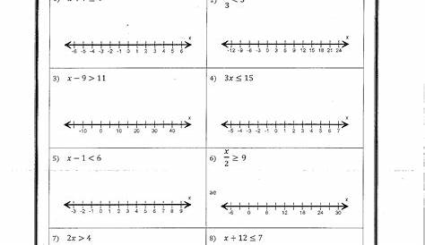 17 Solving And Graphing Inequalities Worksheets / worksheeto.com