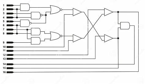 Logic diagram stock illustration. Image of circuit, integrated - 12409048