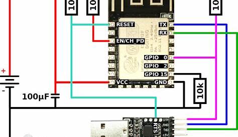 esp8266 12 e schematic