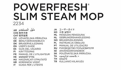 bissell powerfresh deluxe manual
