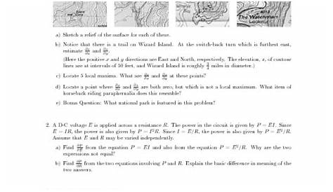 Worksheet 19 - Topographical Maps Lesson Plan for Higher Ed | Lesson Planet