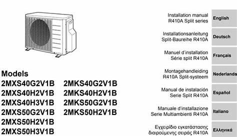 Daikin Air Conditioner Manual : Daikin Fxaq Pvju Installation Manual