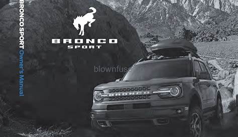 2022 Ford Bronco Sport Owners Manual – Blown Fuse