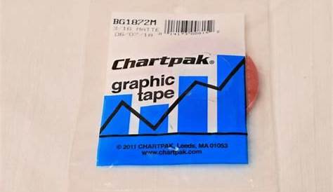 Chartpak Graphic Art Tape 1/16 W X 648 L Inches Yellow Matte 1 Roll