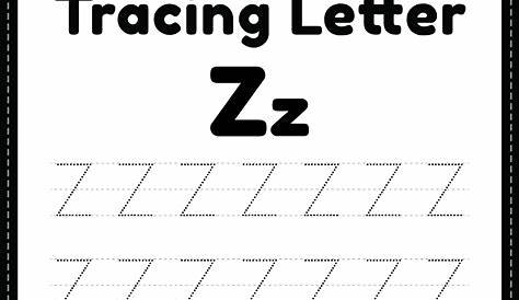 tracing letter z worksheets