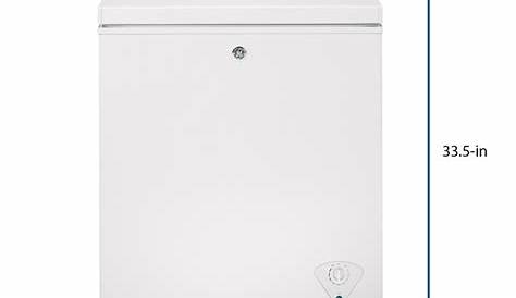 GE Garage Ready 5-cu ft Manual Defrost Chest Freezer (White) in the Chest Freezers department at