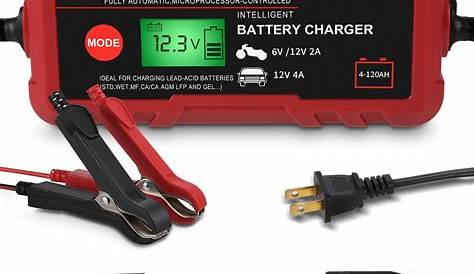 70W Automotive Smart Battery Charger/Maintainer 6V/12V Battery Charger