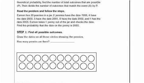 50 Theoretical And Experimental Probability Worksheet