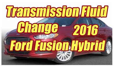 2016 ford fusion transmission fluid change - alec-bissette
