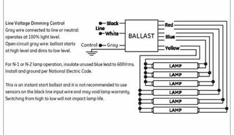 ge stepped dimming ballast wiring diagram