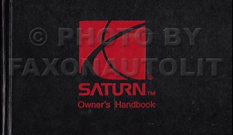 saturn owner manual