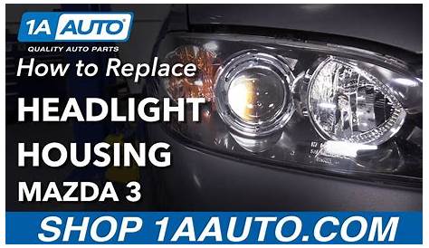 mazda 3 2009 headlight bulb replacement