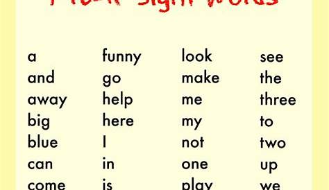 sight word activities for pre k