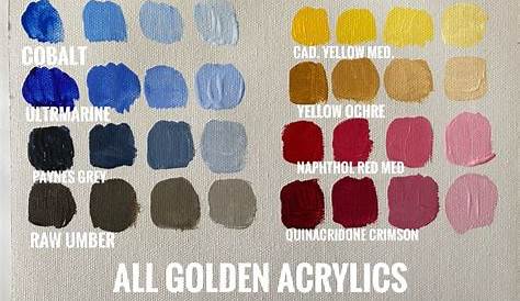 golden open acrylics color chart