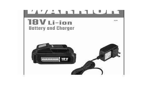 Warrior 64256 18V Lithium Battery Owner's Manual | Manualzz