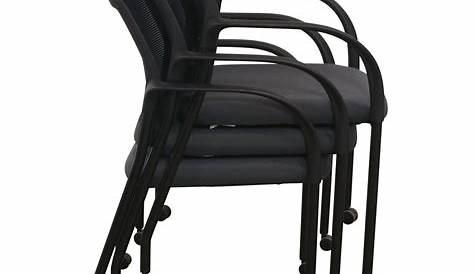 HON Ignition Series Used Mesh Back Mobile Stack Chair, Gray - National