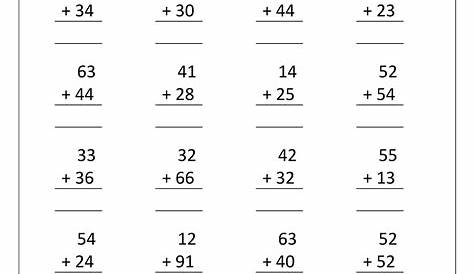 Hard Addition Math Problems - William Hopper's Addition Worksheets