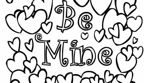 valentine's day coloring pages printable