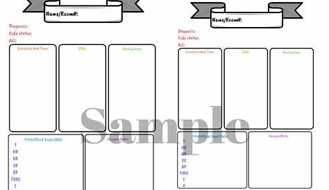 sample of nurses charting