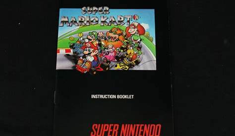 Super Mario Kart Nintendo SNES Instruction Manual Booklet in EX/NM Condition! | eBay
